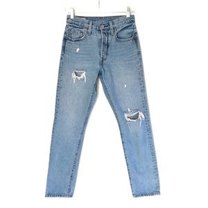 Levi’s 501 Skinny High Rise Button Fly Can’t Touch This Medium Wash Jeans